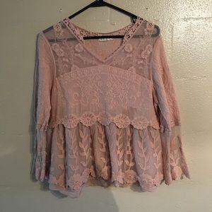 pink dressy top